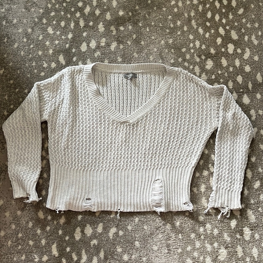 Long sleeve distressed DL1961 Sweater